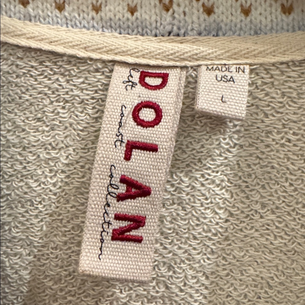Dolan Anthropologie Left Coast light fleece and knit sweater Women’s Large. - Picture 7 of 8